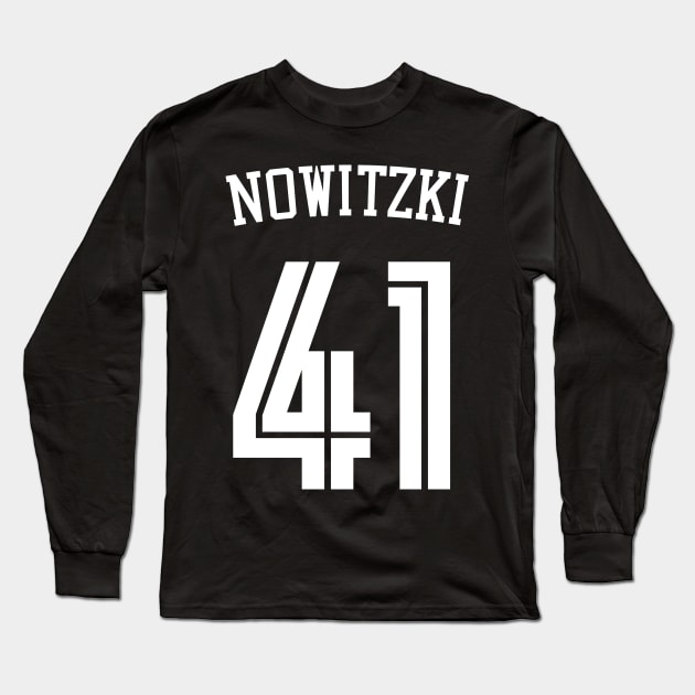 Dirk Nowitzki Long Sleeve T-Shirt by Cabello's